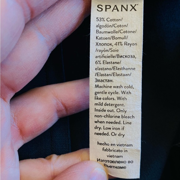 SPANX Polished Kick Flare Black Shaping Crop Pants Size 2X Tall NWT - Picture 12 of 15